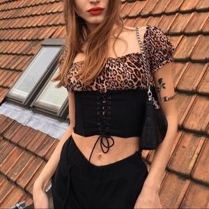 I.AM.GIA Rhia Corset Leopard